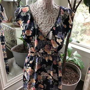 Romantic Flora Wrap dress